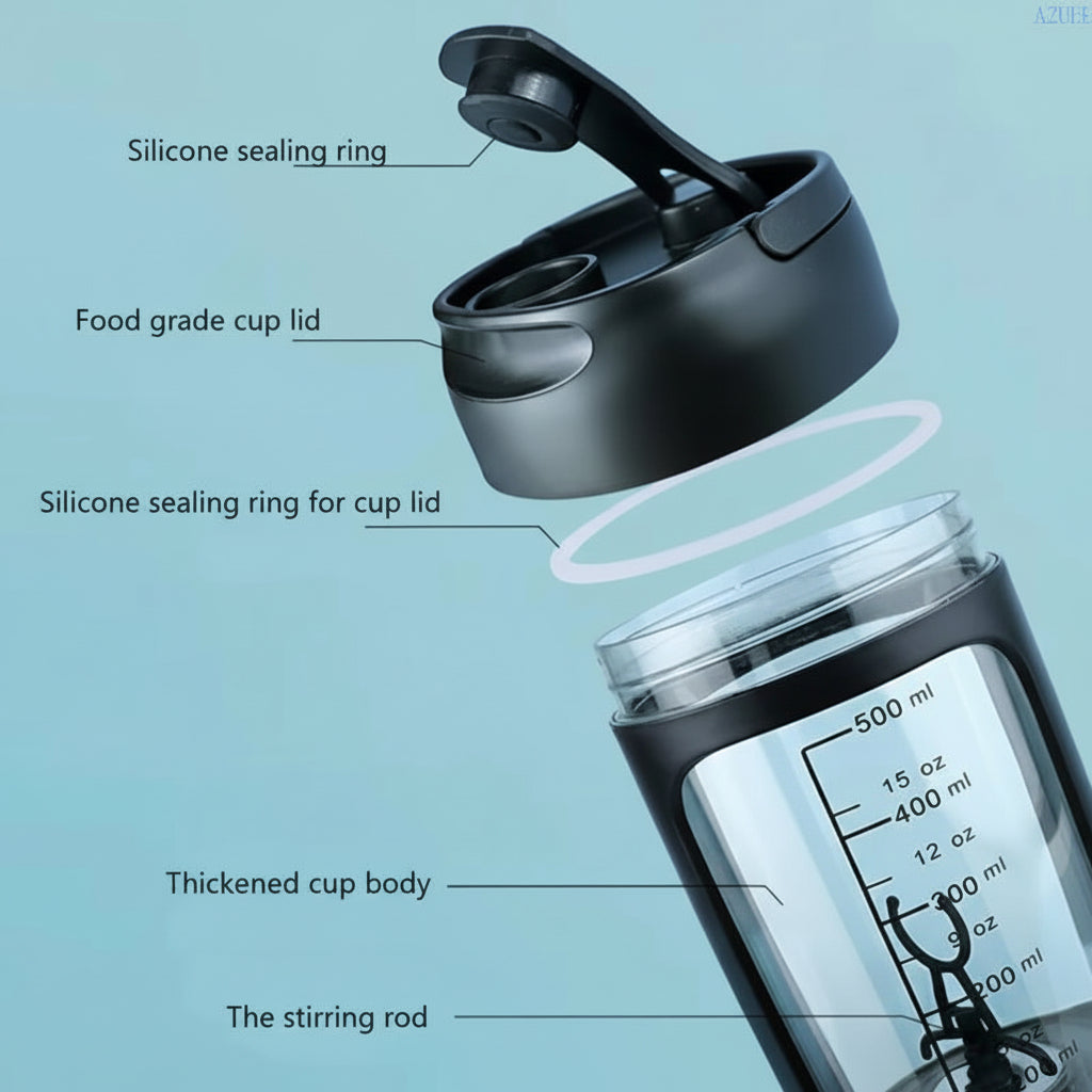 A2UE USB Rechargeable Portable Protein Mixer Electric 650Ml for Shakes And